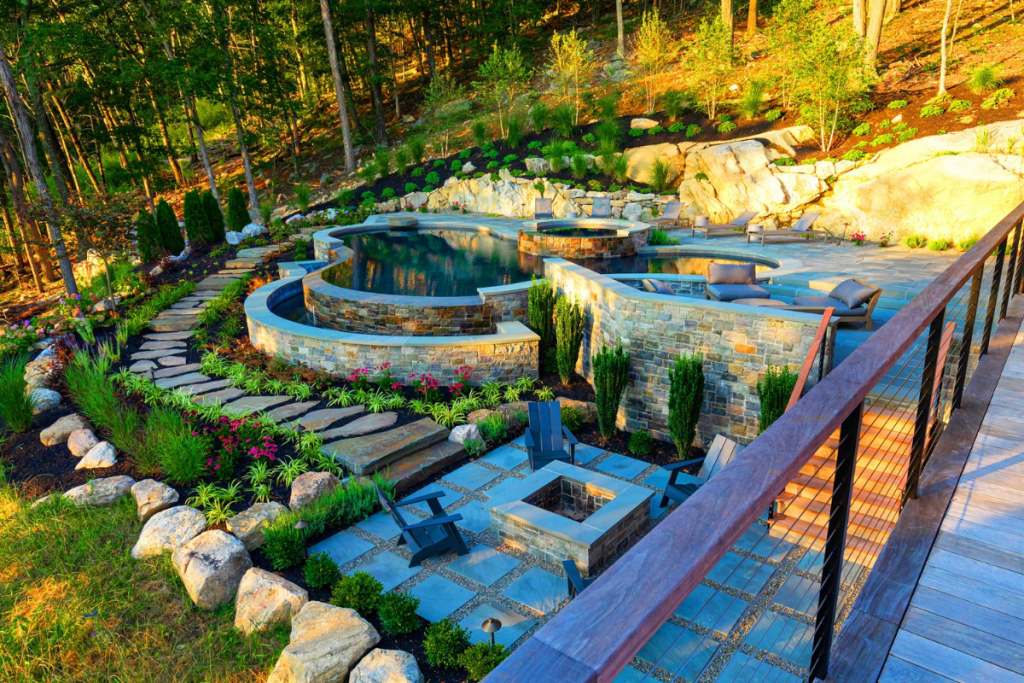 Pool landscaping